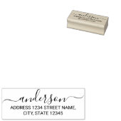 スクリプモダントファミリ名差出人住所 ラバースタンプ (押印)