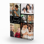 スクリプモダントファミリ名6写真コラージブラック フォトブロック (右)