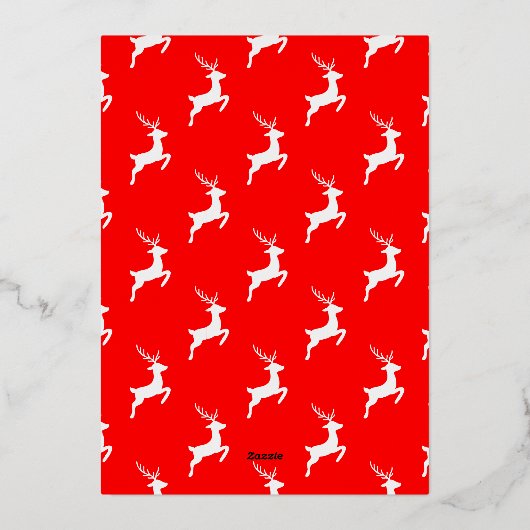 スクリプモダントフェスティバルとJoyful Red水玉模様 箔シーズンカード (裏面)