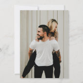 スクリプモダントフォント青い写真日付を保存 セーブザデート (裏面)