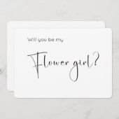 スクリプモダントフラワーガール提案招待状 (正面/裏面)