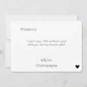 スクリプモダントフラワーガール提案招待状 (裏面)