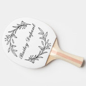 スクリプモダントフローラパーソナライズされた 卓球ラケット (横)