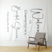 スクリプモダントブライダルシャワーへようこそ背景 タペストリー (インサイチュ(横))