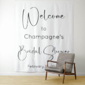 スクリプモダントブライダルシャワーへようこそ背景 タペストリー (インサイチュ)