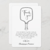 スクリプモダントブライダルシャワーピックルボール&プロセッコ 招待状 (正面/裏面)