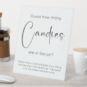 スクリプモダントブライダルシャワー数の推測 台座サイン (インサイチュ)