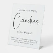 スクリプモダントブライダルシャワー数の推測 台座サイン (正面)