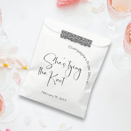 スクリプモダントブライダルシャワー結び目 フェイバーバッグ