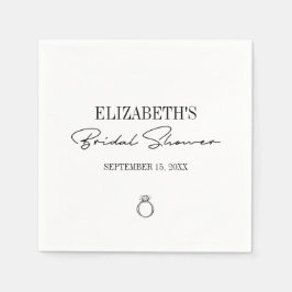 スクリプモダントブライダルシャワー スタンダードカクテルナプキン