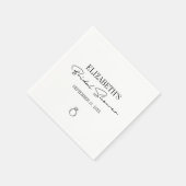 スクリプモダントブライダルシャワー スタンダードカクテルナプキン (角)