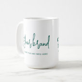 スクリプモダントブランド会社名 コーヒーマグカップ (正面左)