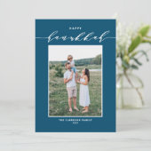 スクリプモダントブルーハッピーハヌカー写真 シーズンカード (スタンド正面)