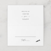 スクリプモダントベジタリアンの食事オプシ結婚ョン プレイスカード (外部開封)