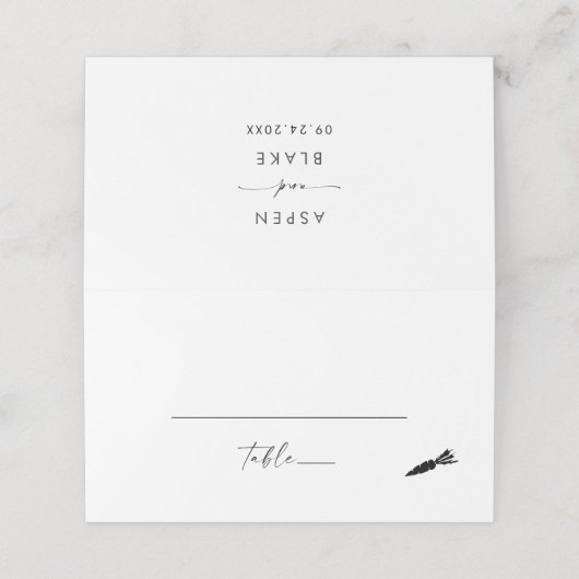 スクリプモダントベジタリアンの食事オプシ結婚ョン プレイスカード (外部開封)