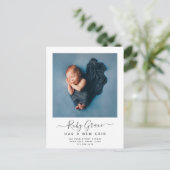 スクリプモダントベビー写真New Crib Moving 案内ポストカード (スタンド正面)