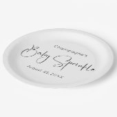 スクリプモダントベビー散布 ペーパープレート (アングル)