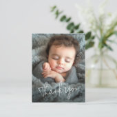 スクリプモダントベビー発表写真感謝していユー サンキューカード (スタンド正面)