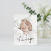 スクリプモダントベビー発表写真感謝していユー サンキューカード (スタンド正面)