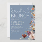 スクリプモダントボホワイルドフォワーブライダルシャワーブランチ 招待状 (正面)