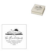 スクリプモダントマウンテンズファミリー差出人住所 ラバースタンプ (押印)