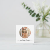 スクリプモダントミニマルシンプルフォトソーシャルメディア コーリングカード (スタンド正面)