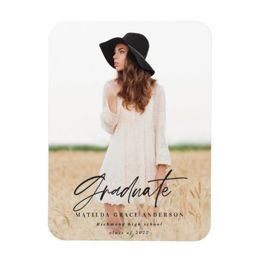 スクリプモダントミニマルタイポグラフィ目盛り磁石 マグネット (縦)