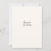 スクリプモダントミニマルフレーム結婚式招待状 招待状 (裏面)