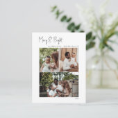 スクリプモダントメリーと明るい垂直3枚の写真 シーズンポストカード (スタンド正面)