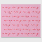 スクリプモダントメリーエレガント・クリスマス・ホリデー ラッピングペーパー (フラット)