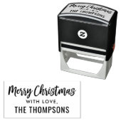 スクリプモダントメリークリスマスファミリーホリデーギフト セルフインキングスタンプ (インサイチュ)