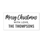 スクリプモダントメリークリスマスファミリーホリデーギフト セルフインキングスタンプ (デザイン)