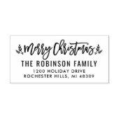 スクリプモダントメリークリスマス差出人住所 セルフインキングスタンプ (デザイン)