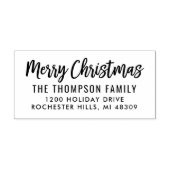 スクリプモダントメリークリスマス差出人住所 セルフインキングスタンプ (デザイン)