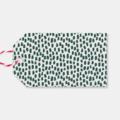 スクリプモダントメリー・グリーンと金ゴールド・ホリデー ギフトタグ (裏面横)