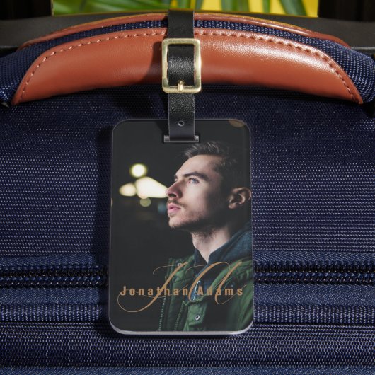 スクリプモダントモノグラムのフルフォト ラゲッジタグ (正面インサイチュ2)