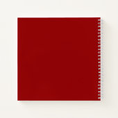 スクリプモダントモノグラムイニシャルB赤 ノートブック (裏面)