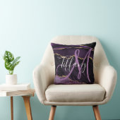 スクリプモダントモノグラムパープルアジト クッション (椅子)