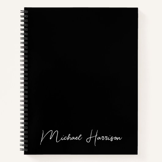 スクリプモダントモノグラムブラック ノートブック (正面)