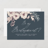 スクリプモダント作成フローラ花嫁付きポストカード ポストカード (正面/裏面)