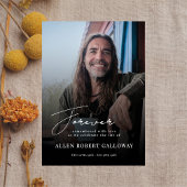 スクリプモダント写真エレガント葬儀ウェルカムサイン ポスター