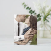 スクリプモダント写真テンプレートサンキューカード サンキューカード (スタンド正面)