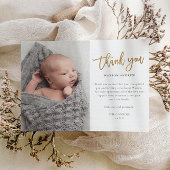 スクリプモダント写真ベビーありがとう ポストカード