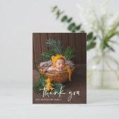 スクリプモダント写真ベビーありがとう ポストカード (スタンド正面)