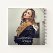 スクリプモダント写真卒業ゲストブックキープサケ ノートブック (裏面)