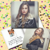 スクリプモダント写真卒業ゲストブックキープサケ ノートブック