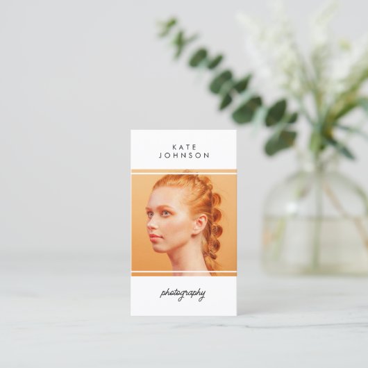 スクリプモダント写真家QRコードソーシャルメディア 名刺 (スタンド正面)