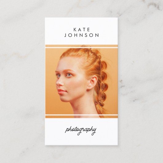 スクリプモダント写真家QRコードソーシャルメディア 名刺 (正面)