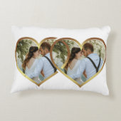 スクリプモダント写真結婚の枕 アクセントクッション (裏面)