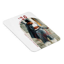 スクリプモダント写真2024ミニマル卒業 マグネット